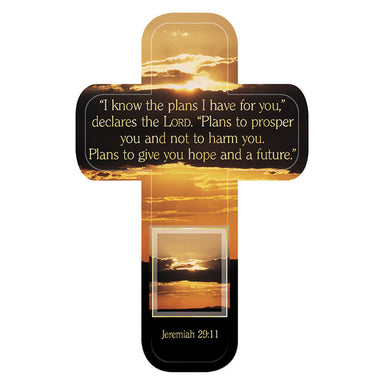 Image of "Jer. 29:11" Paper Cross Bookmark Pack of 12 other