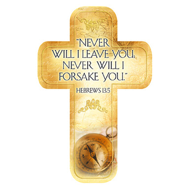 Image of "Hebrews 13:5" Paper Cross Bookmark Pack of 12 other