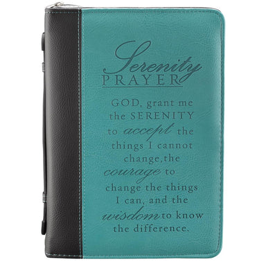 Image of Serenity Prayer (Aqua) Two-tone LuxLeather Bible Cover- Large  other