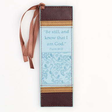Image of Psalm 46:10 - Faux Leather Bookmark other