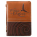 Image of "On Wings Like Eagles" (Brown/Tan) Two-tone Bible Cover, Large other