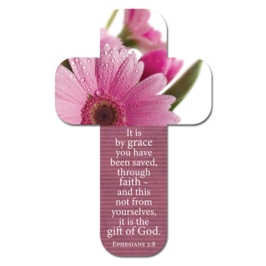 Image of "Flower" (Pink) Paper Cross Bookmark Pack of 12 other