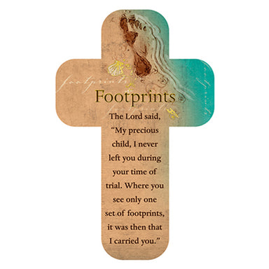 Image of "Footprints" Paper Cross Bookmark Pack of 12 other