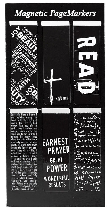 Image of Black & White Magnetic Page Markers - Pack of 6 other