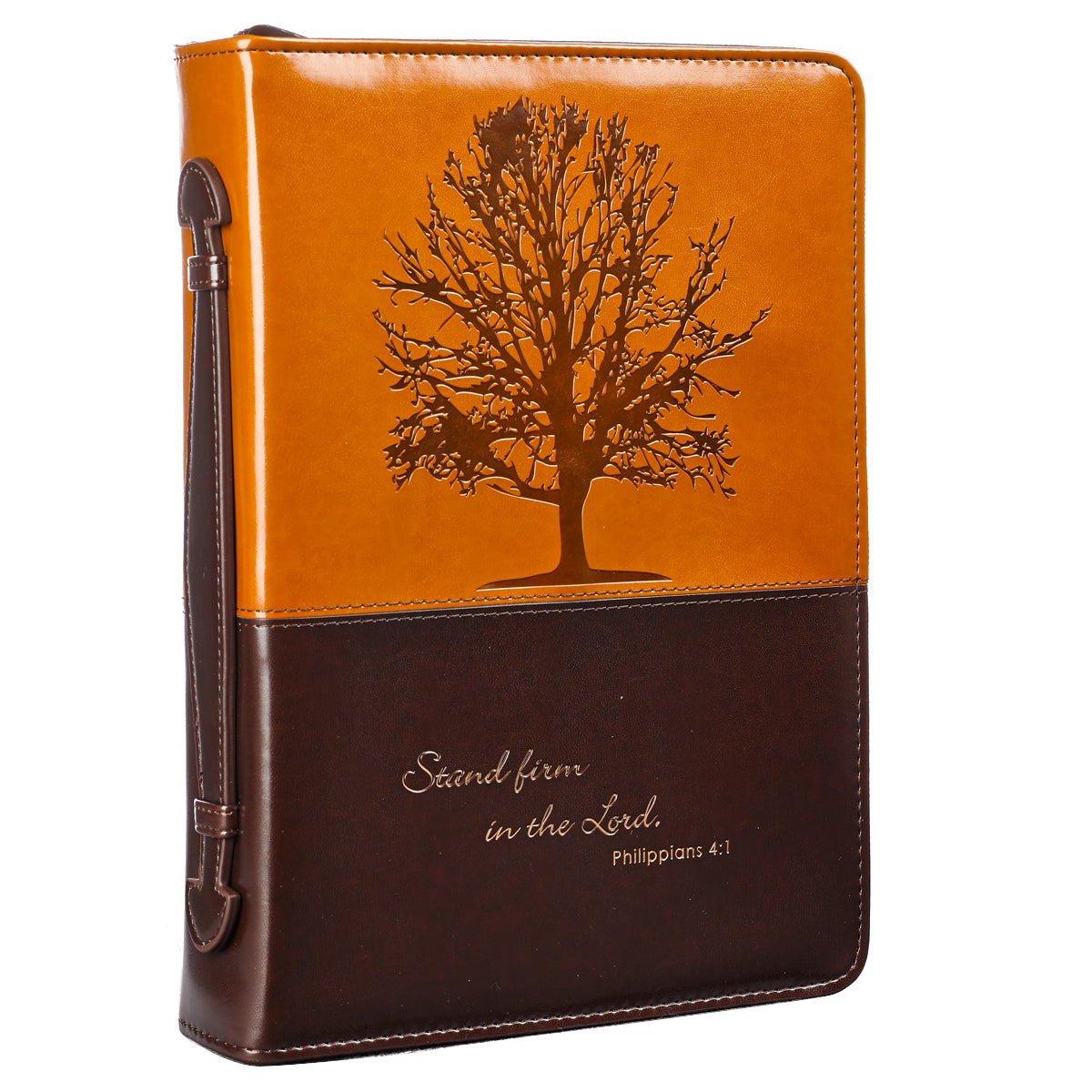 Image of "Stand firm in the Lord" (Brown) Two-tone LuxLeather Bible Cover, Large other