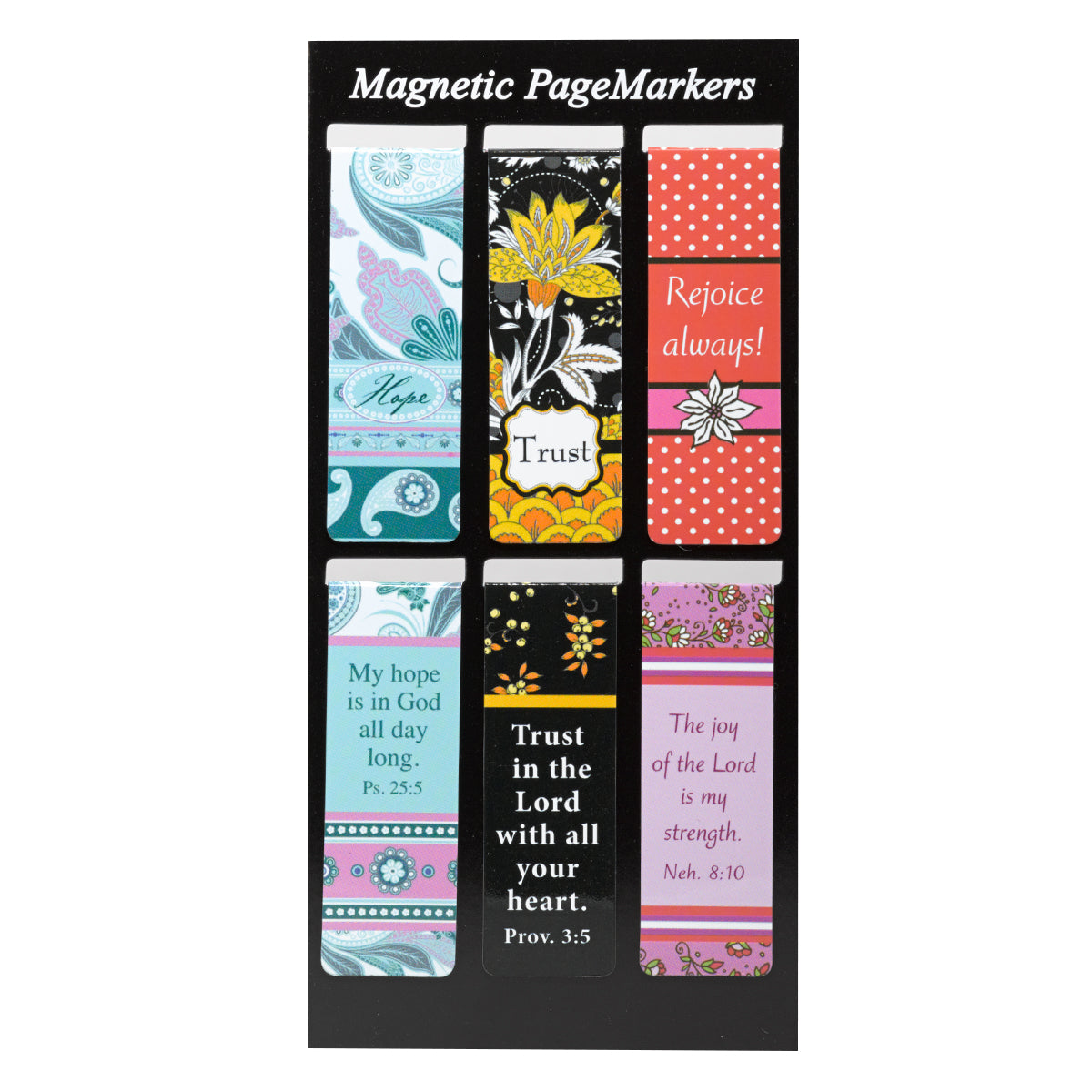 Image of Rejoice Always Magnetic Page Markers - Pack of 6 other