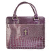 Image of Cross (Purple) Metallic Croc Purse-Style Bible Cover, Large other