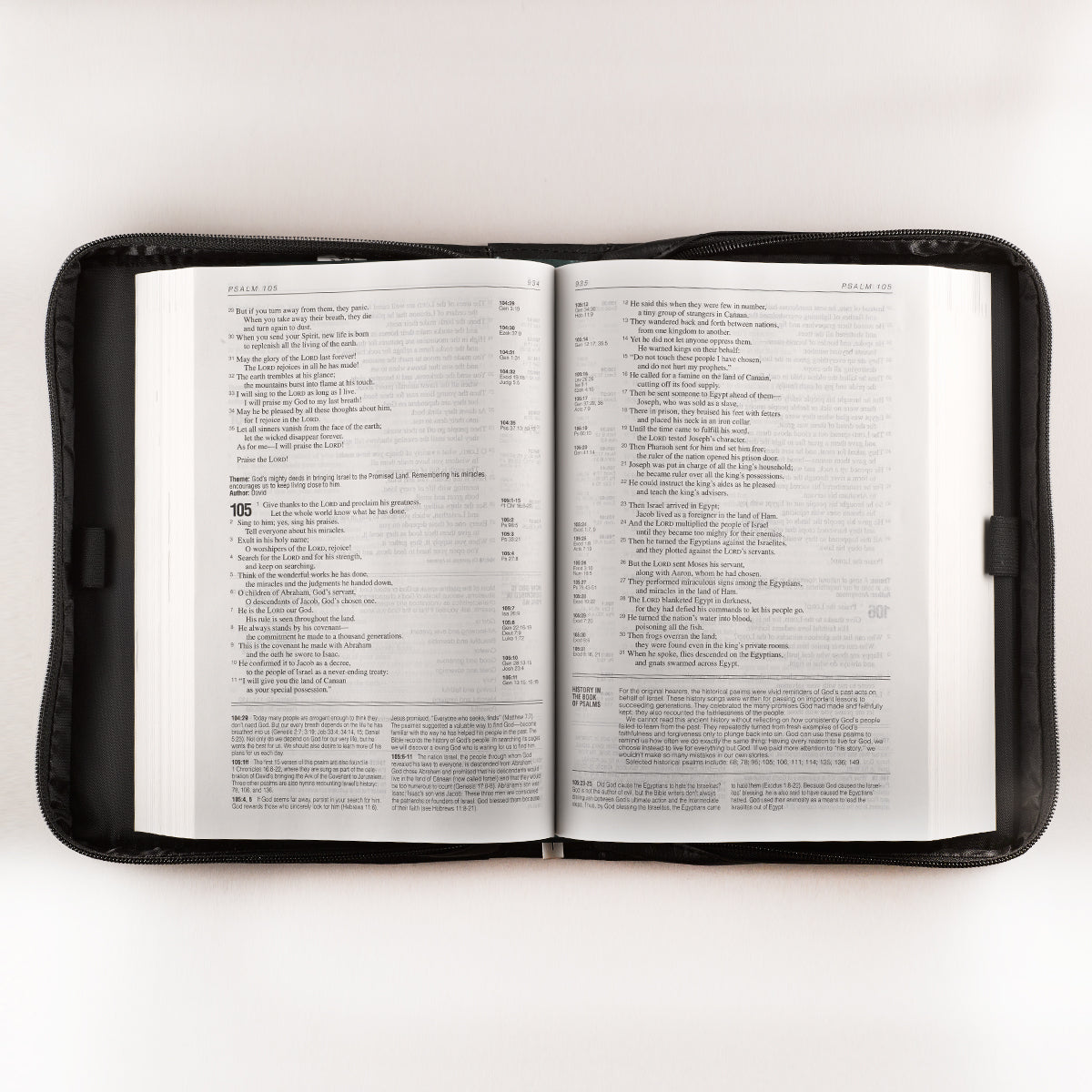 Image of "Guidance" (Black) LuxLeather Bible Cover- Large  other