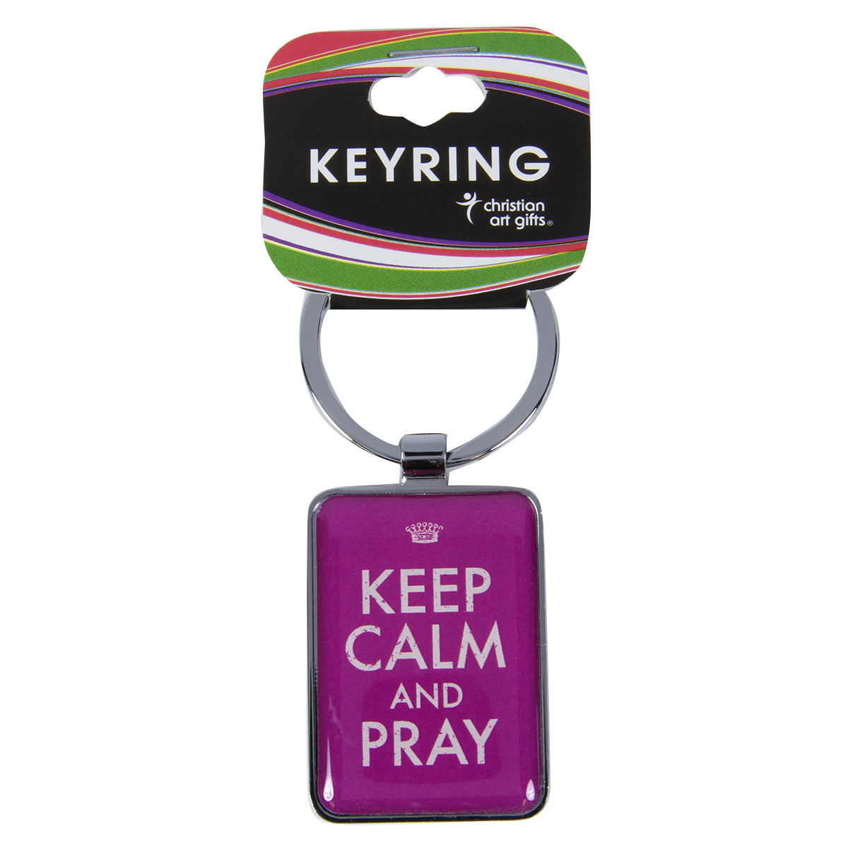 Image of Keep Calm and Pray Metal Keyring other