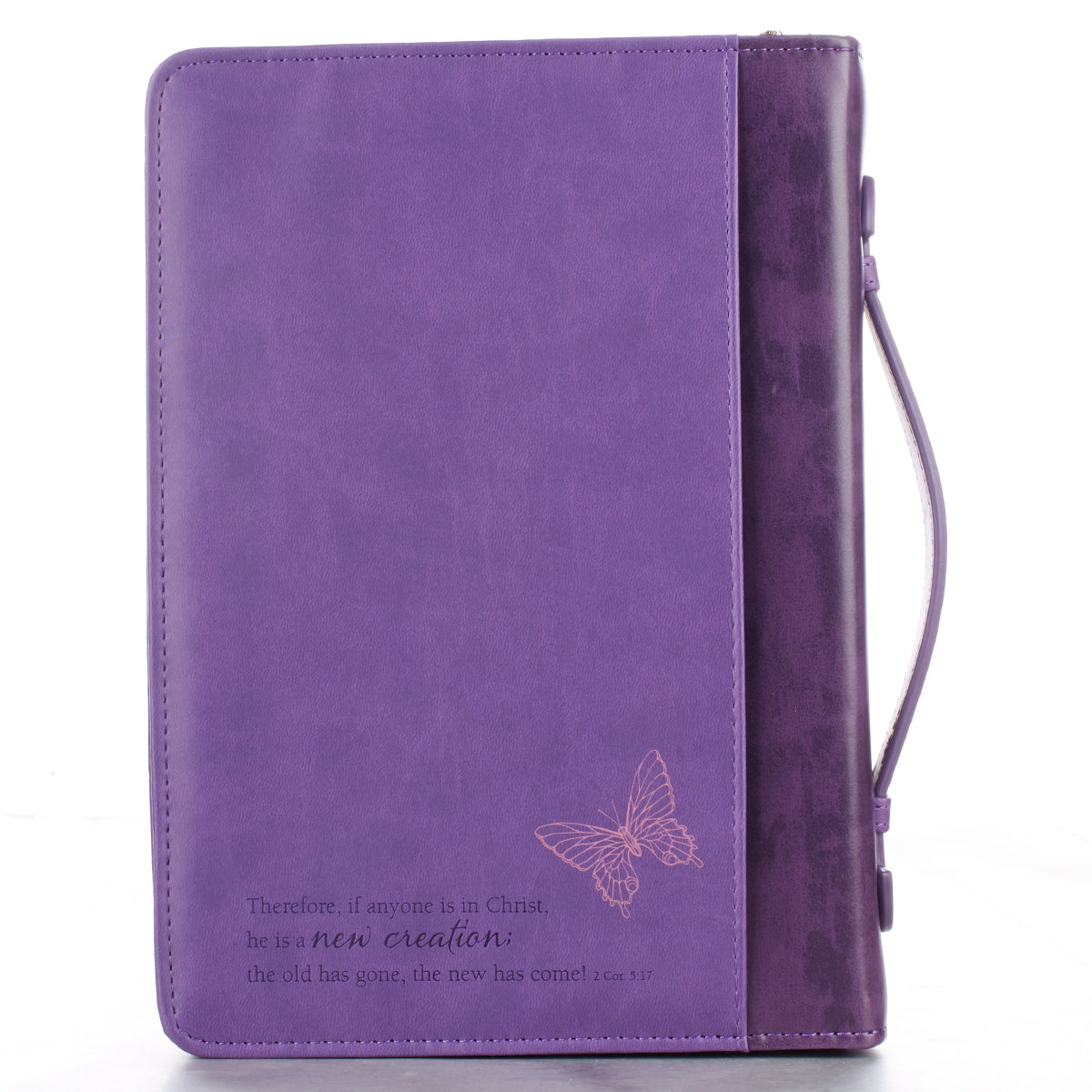 Image of Butterflies (Purple) LuxLeather Bible Cover- Large other