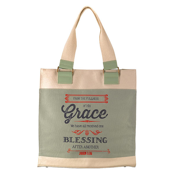 Image of Retro Blessings Grace Canvas Tote Bag other