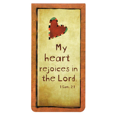 Image of Heart Rejoices 1 Sam 2:1 Magnetic Pagemarker - Single other