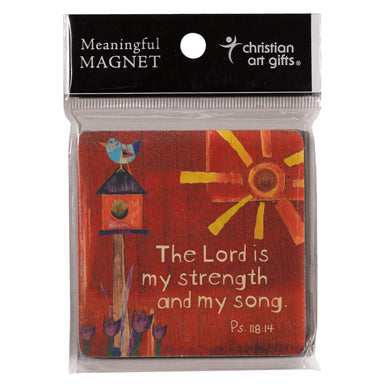 Image of Lord is My Strength Ps 118:14 Wood Magnet other
