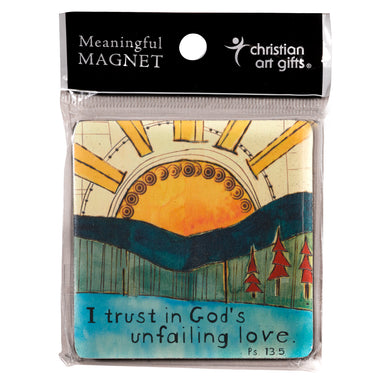Image of God's Unfailing Love Ps 13:5 Wood Magnet other