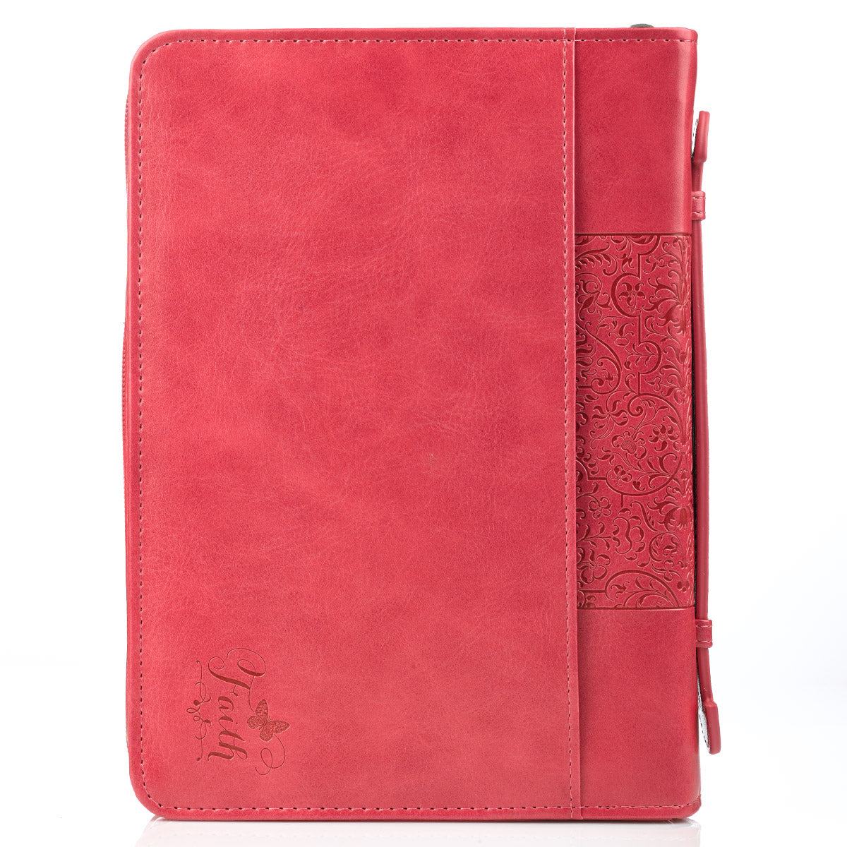 Image of Faith Pink Faux Leather Fashion Bible Cover - Hebrews 11:1 other