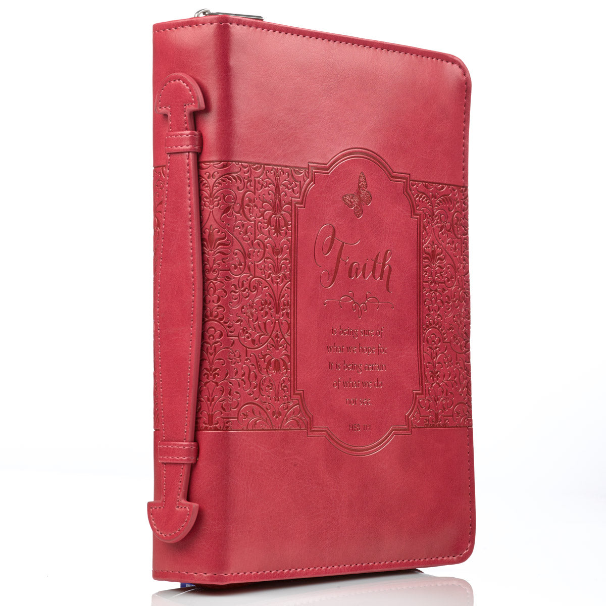 Image of Faith Pink Faux Leather Fashion Bible Cover - Hebrews 11:1 other
