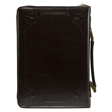 Image of The Holy Bible Dark Brown Faux Leather Classic Bible Cover other