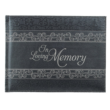 Image of Guest Book in Loving Memory Charcoal other