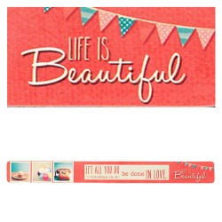 Image of Life is Beautiful Magnetic Strip - 1 Corinthians 16:14 other