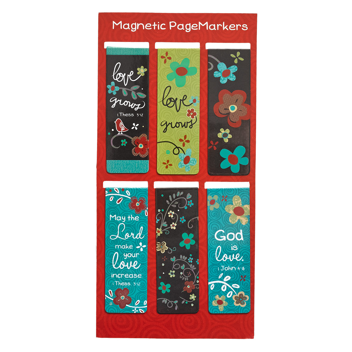 Image of Love Never Fails Magnetic Bookmarks Set other