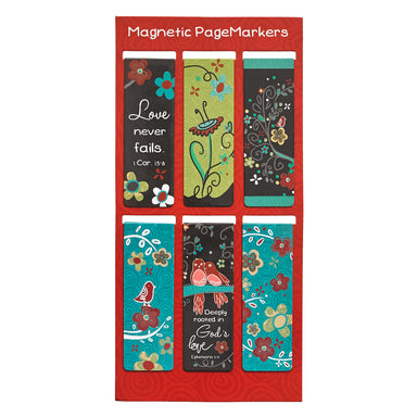 Image of Love Never Fails Magnetic Bookmarks Set other
