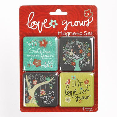 Image of Love Grows Collection Inspirational Fridge Magnet Set - Psalm 136: 2 other