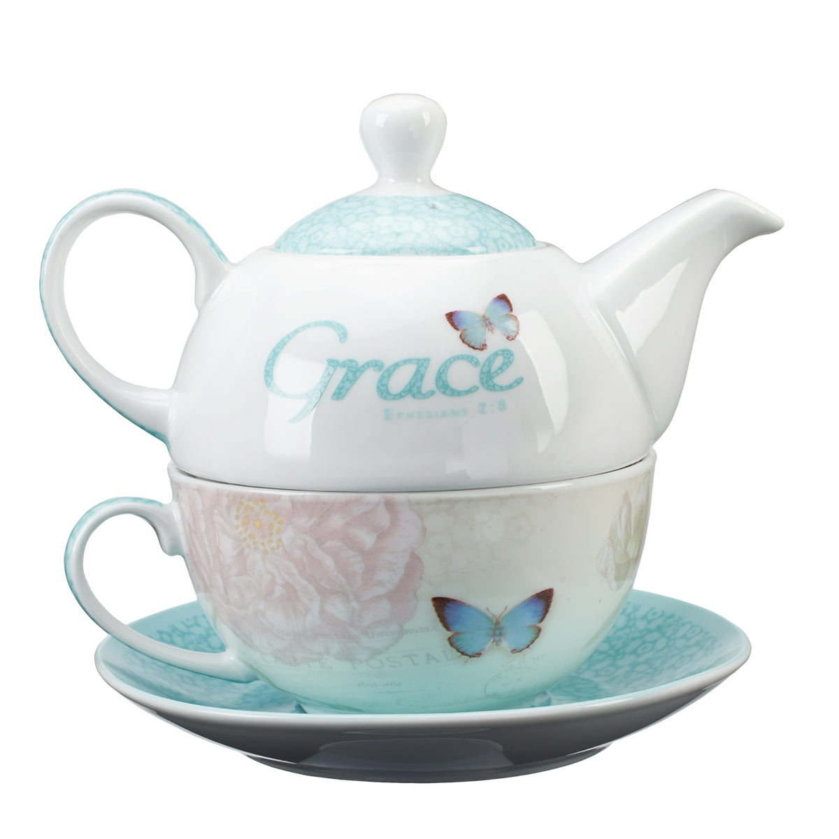 Image of Grace Butterfly Blessings Tea Set for One other