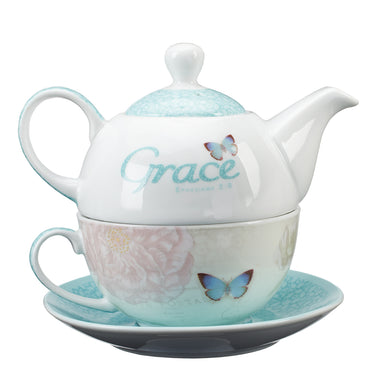 Image of Grace Butterfly Blessings Tea Set for One other