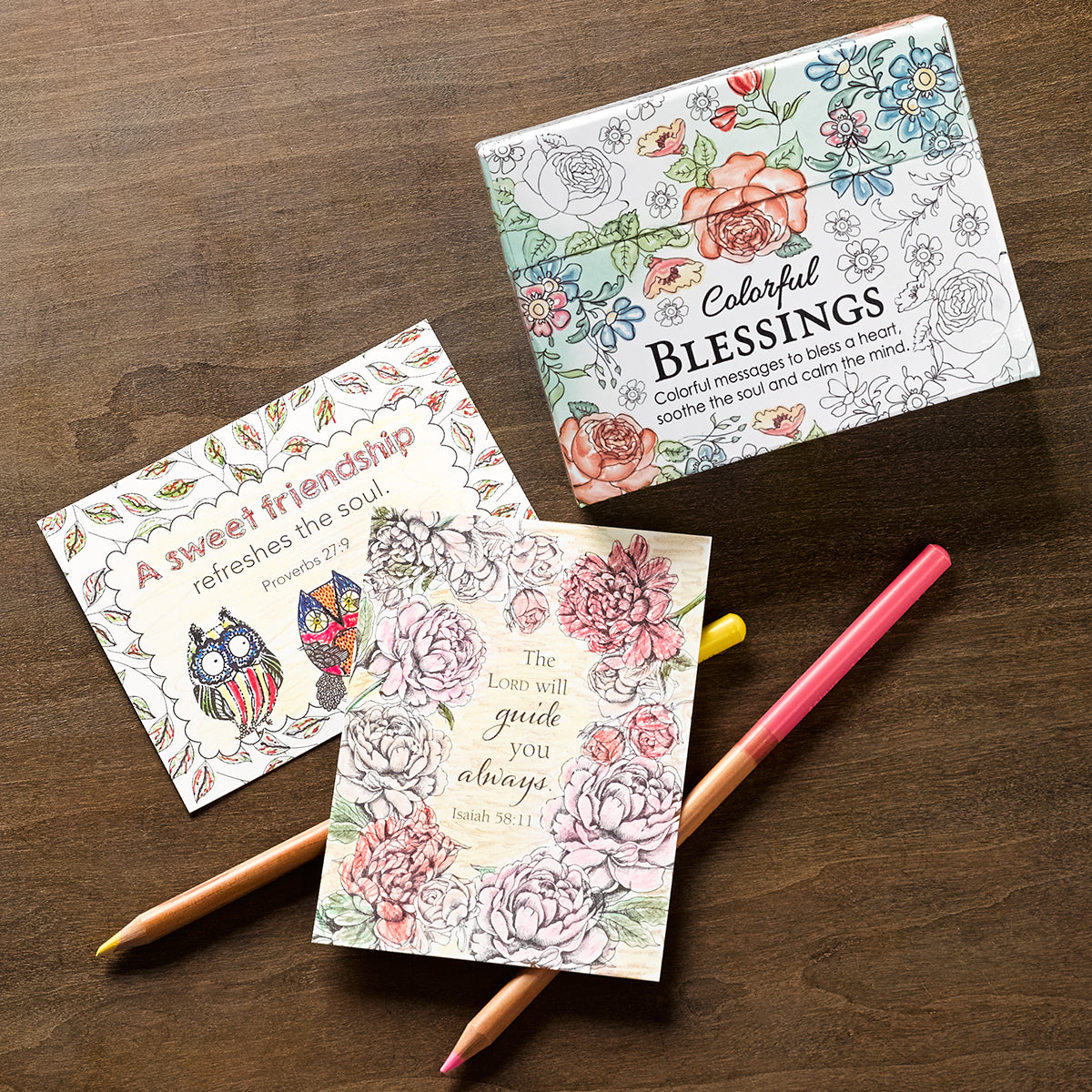 Image of Colourful Blessings Box of Encouragement Cards other