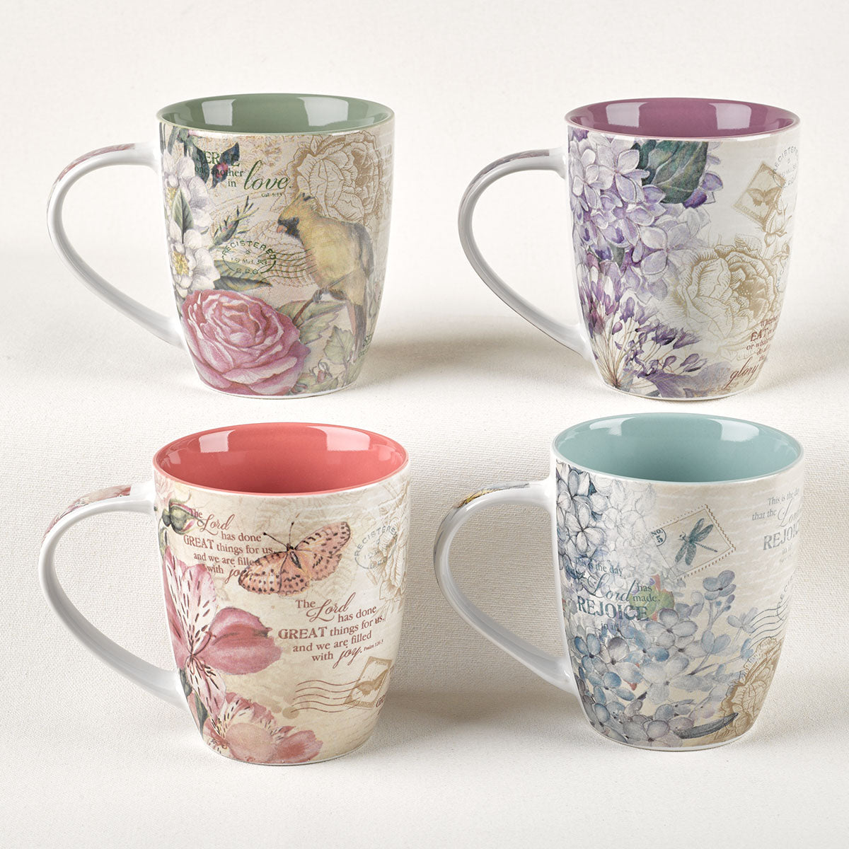 Image of Floral Inspirations Set of 4 Mugs other