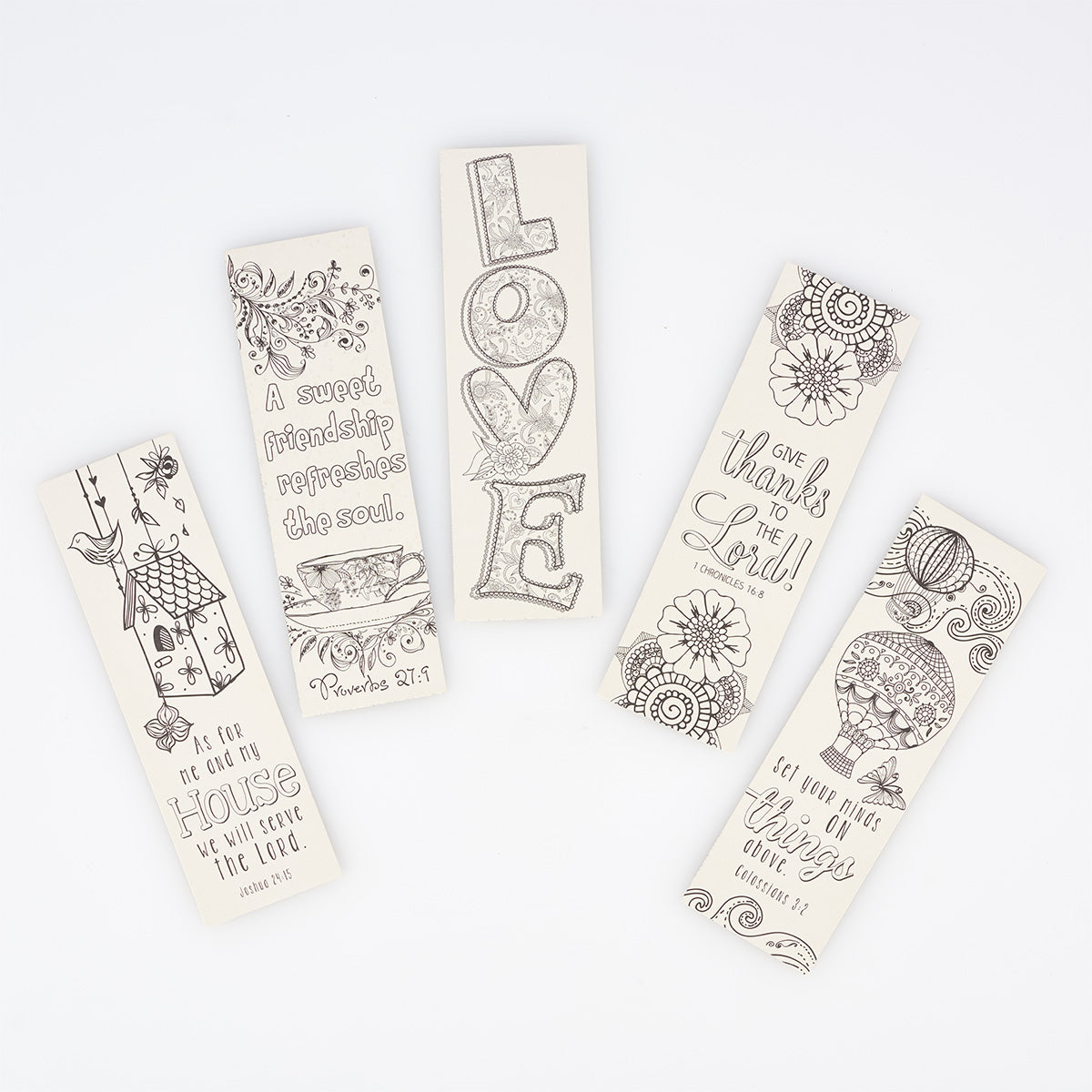 Image of Coloring Bookmarks-Faith-Red (Set Of 5) other