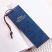 Image of Bookmark-Pagemarker-Faithful Servant-LuxLeather-Navy Blue other