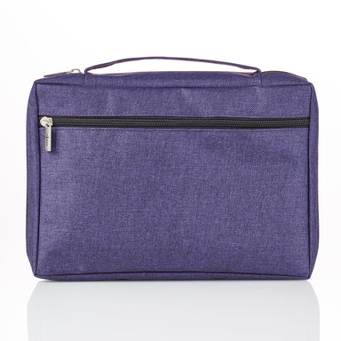 Image of Purple Poly-Canvas Value Bible Cover with Fish Badge other