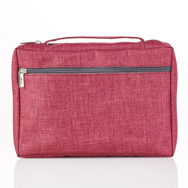 Image of Burgundy Poly-Canvas Value Bible Cover with Fish Badge other