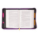 Image of Cross Badge and Grace Zipper in Purple Bible Cover other