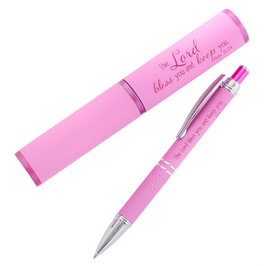 Image of The Lord Bless You, Pink - Numbers 6:24 Gift Pen in Case other