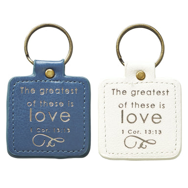 Image of Mr and Mrs set of two Keyrings in Tin other