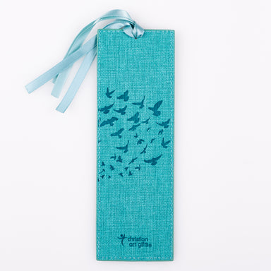 Image of Bookmark-Pagemarker-Those Who Hope-LuxLeather-Teal other