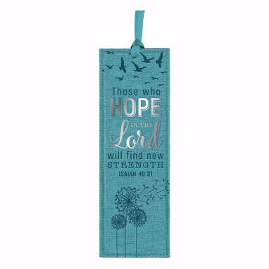 Image of Bookmark-Pagemarker-Those Who Hope-LuxLeather-Teal other