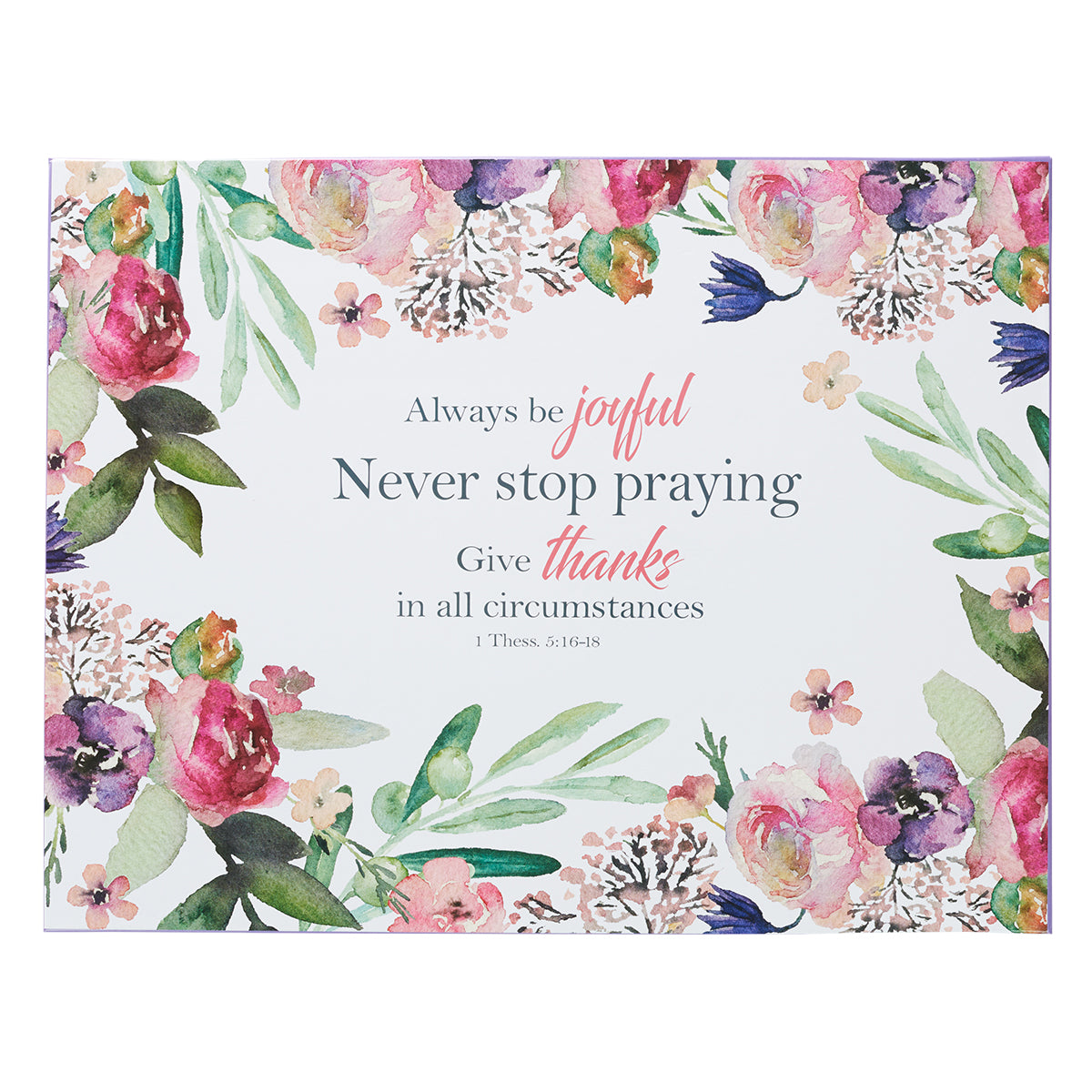 Image of Rejoice Large Glass Cutting Board - 1 Thessalonians 5: 16-18 other