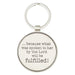 Image of Blessings from Above Collection: Metal Keyring - Luke 1:45 other