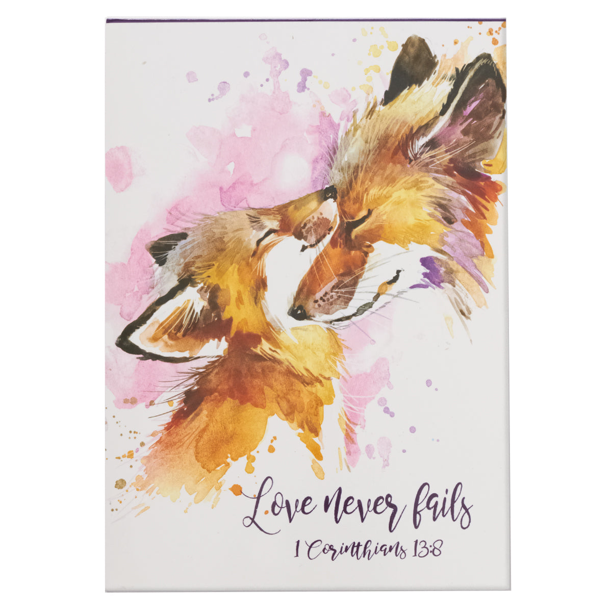 Image of Love Never Fails Illustrated Pet Notepad - 1 Corinthians 13:8 other