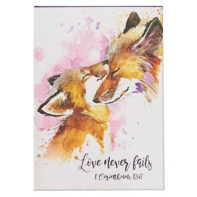 Image of Love Never Fails Illustrated Pet Notepad - 1 Corinthians 13:8 other