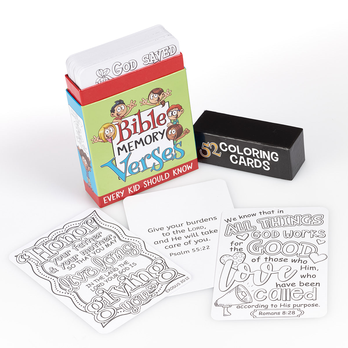 Image of Coloring Cards 52 Verses for Kids (Box Of 52) other