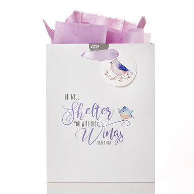 Image of He Will Shelter With His Wings - Psalm 91:4 Medium Gift Bag other