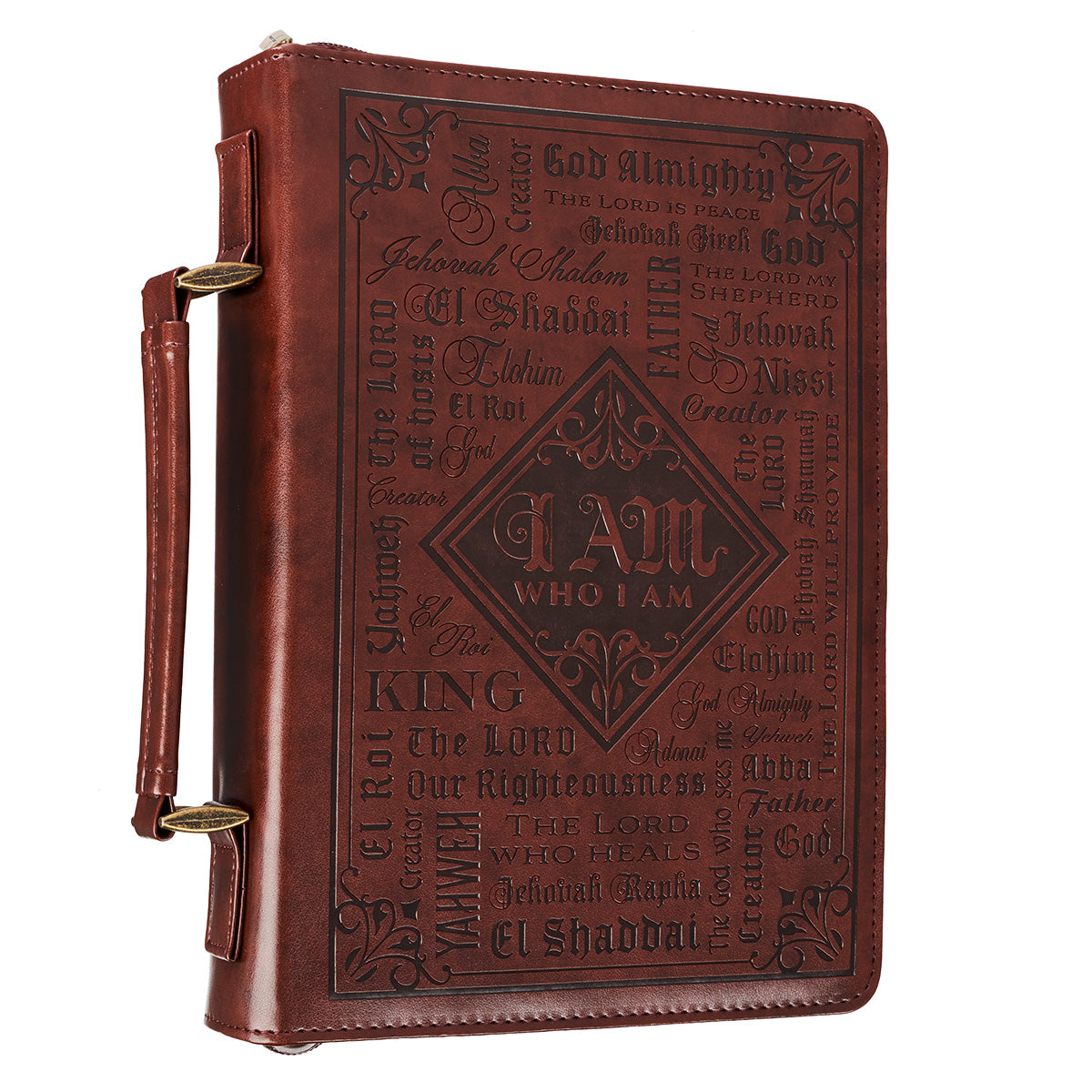 Image of Names of God  Brown Faux Leather Bible Cover other
