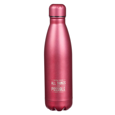Image of All Things Are Possible Stainless Steel Water Bottle - Matthew 19:26 other