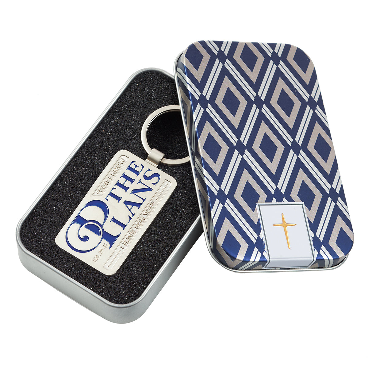 Image of For I Know the Plans - Jeremiah 29:11 Keyring in Tin other