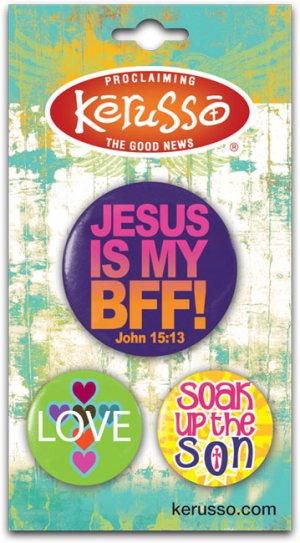Image of Jesus is my BFF Badges - Set of 3 other