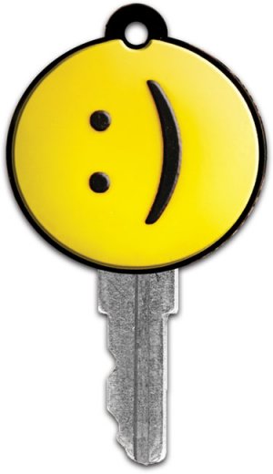 Image of Yellow Smiley Key Cover other